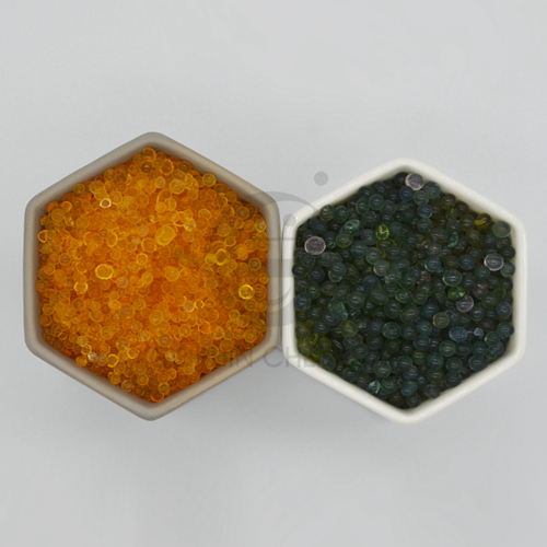 Humidity Indicating Cobalt Free Orange to Green Silica Gel Desiccant
